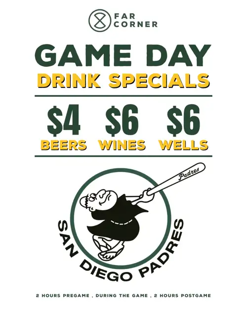 Padres Game Day Happy Hour