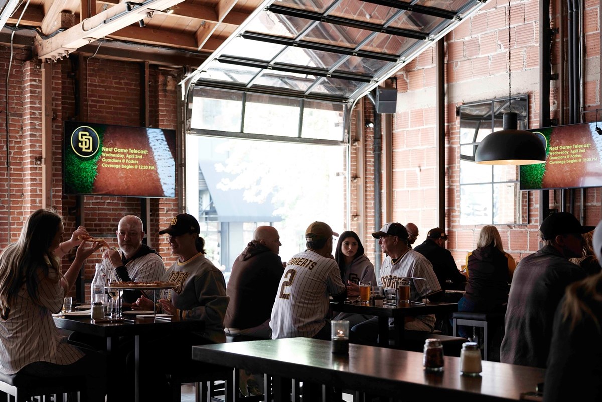 Padres fans pre-gaming at Far Corner