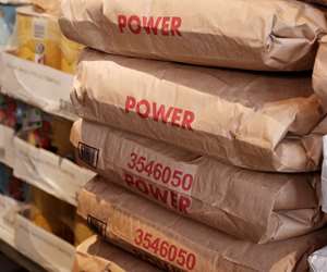 stacks of flour in the kitchen at Far Corner