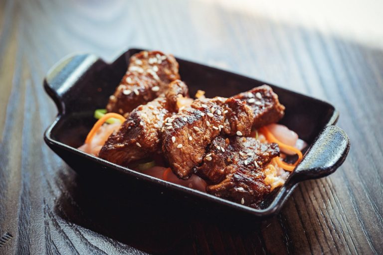 Smoked tri-tip steak bites at Far Corner near the Convention Center