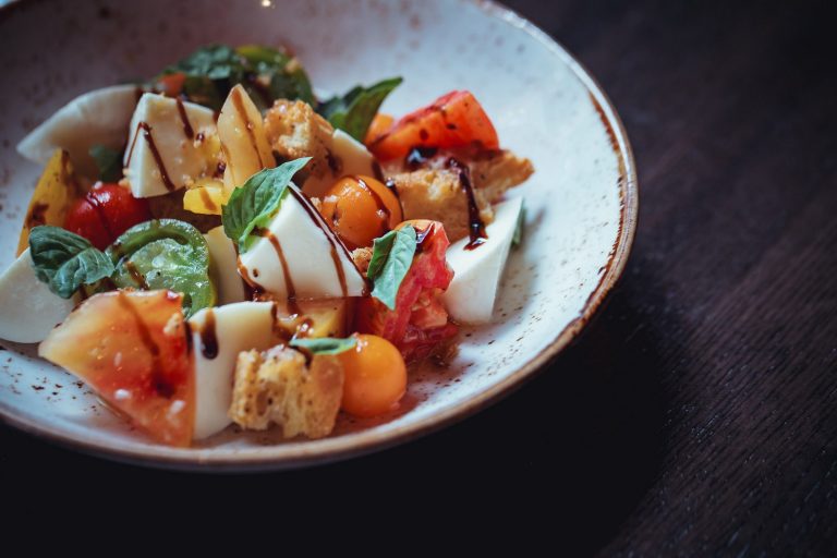 Seasonal fruit salad with cottage cheese for breakfast at Far Corner