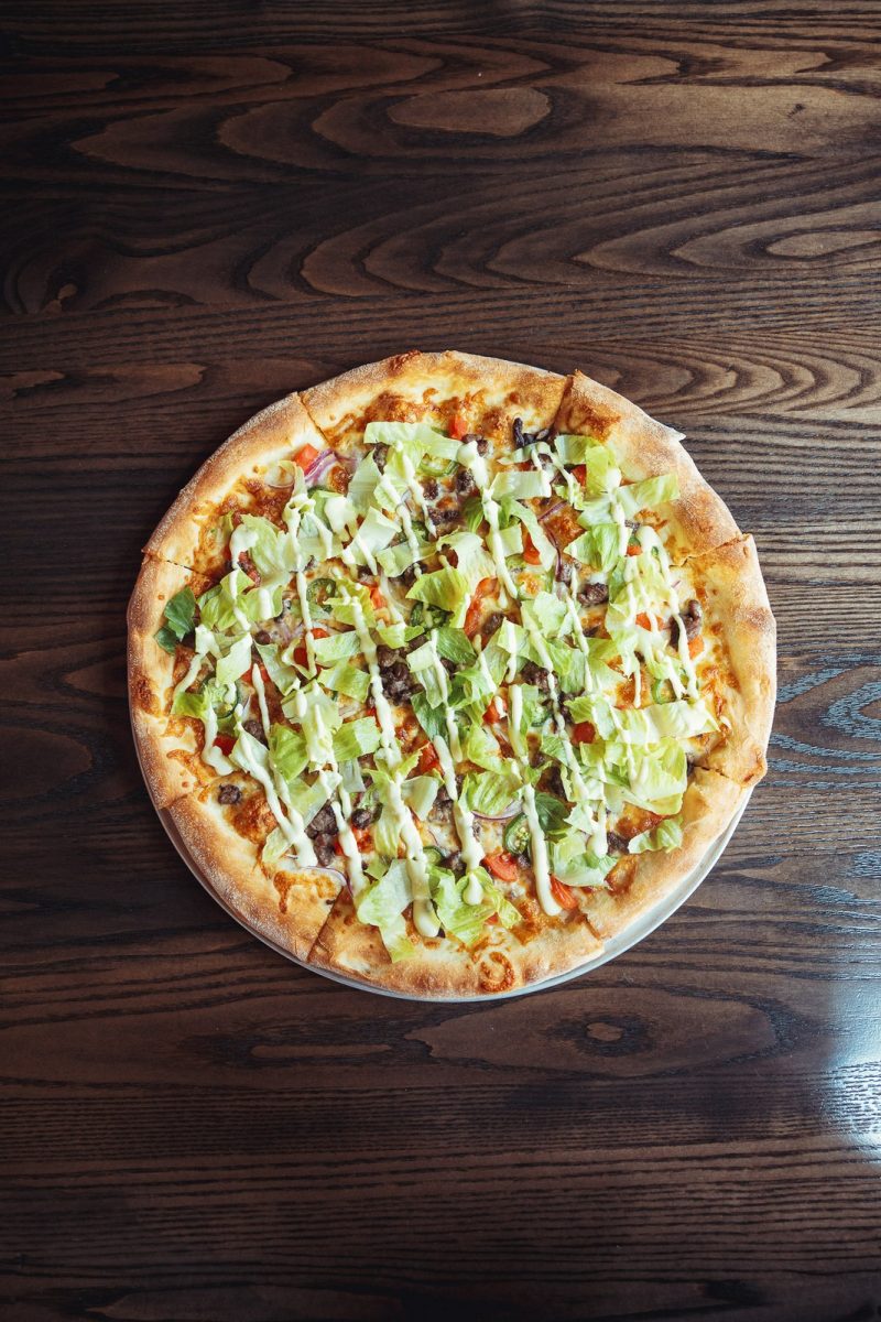 Caesar pizza from Far Corner for Golden Hill and Sherman Heights orders